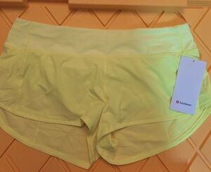 lululemon athletica Yellow Athletic Shorts